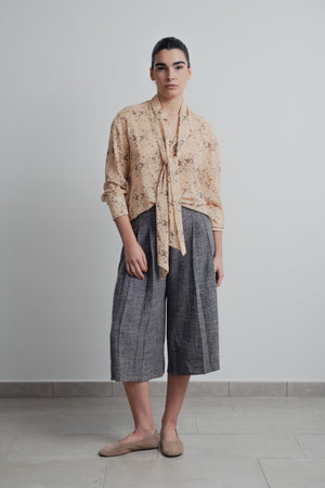 CHEMISE IMPRIMÉE AVEC NŒUD