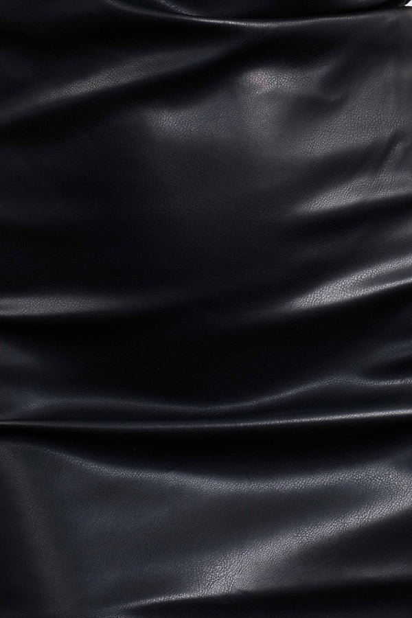 VESTIDO MIDI EFECTO PIEL