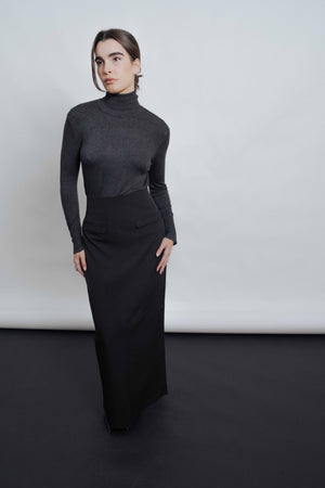 FALDA MIDI ABERTURA TRASERA