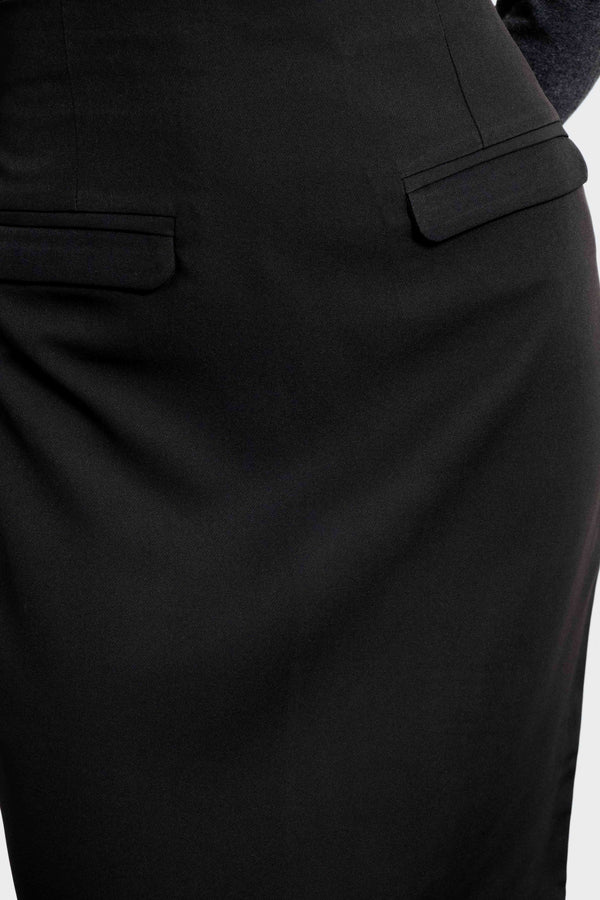 FALDA MIDI ABERTURA TRASERA