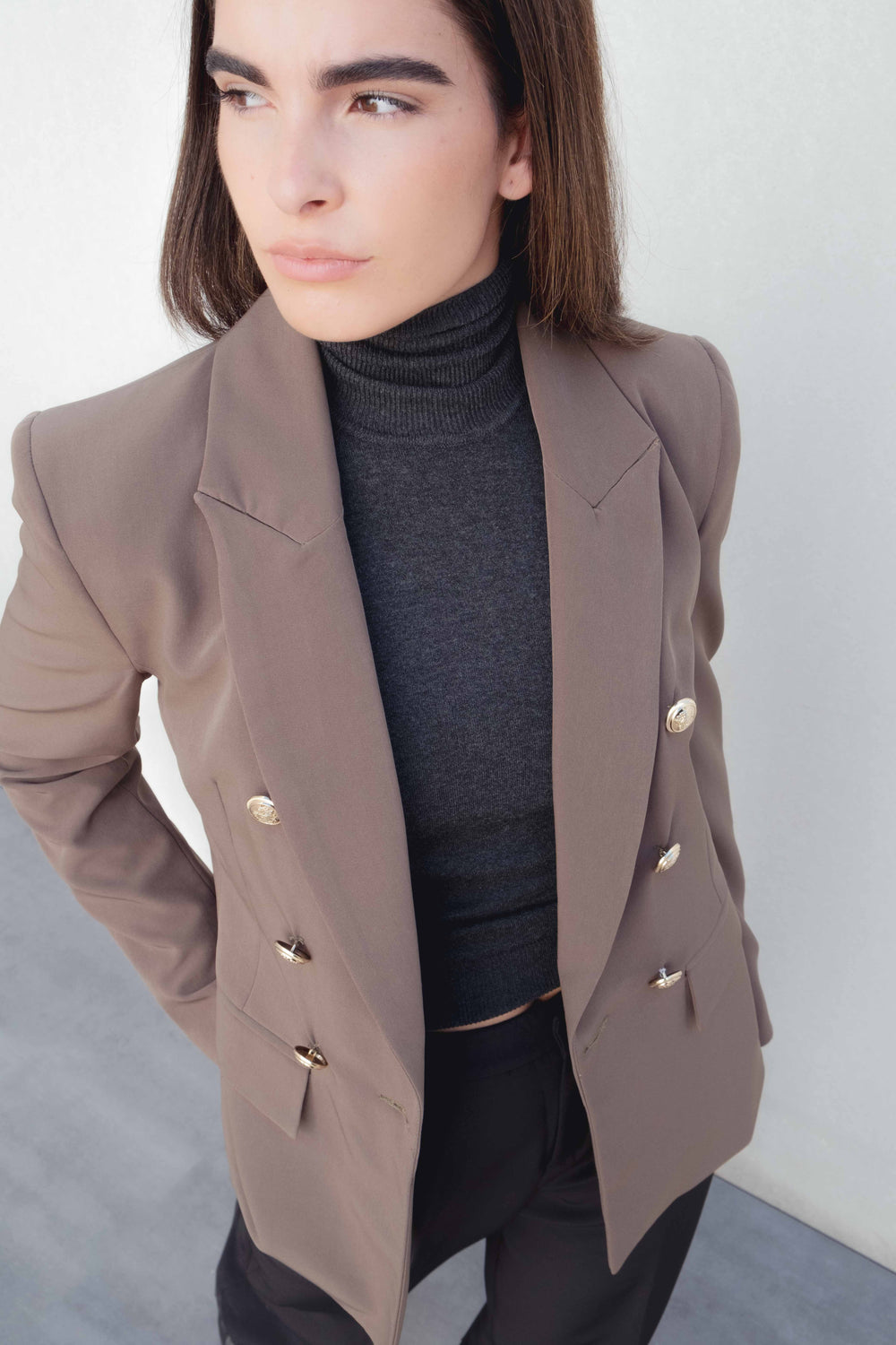 BLAZER CRUZADA BOTONES