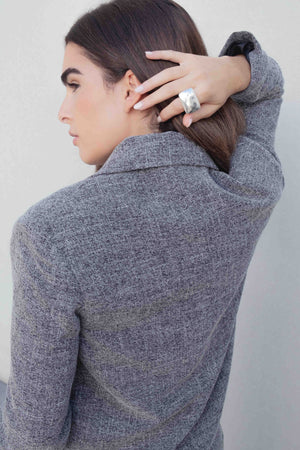 BLAZER ESTRUCTURA CRUZADA CROPPED