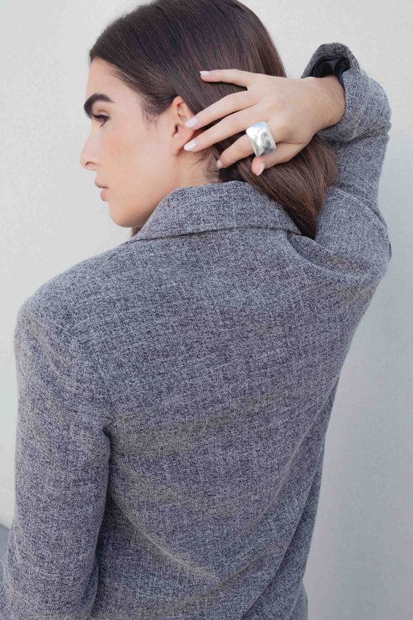 BLAZER ESTRUCTURA CRUZADA CROPPED