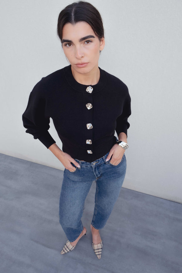 CHAQUETA PUNTO BOTONES