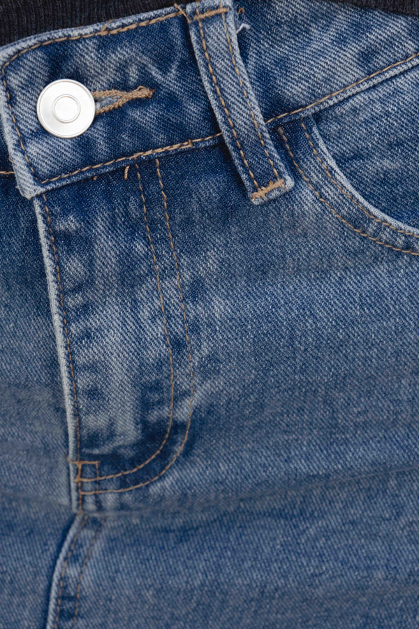 FALDA LARGA DENIM ABERTURA