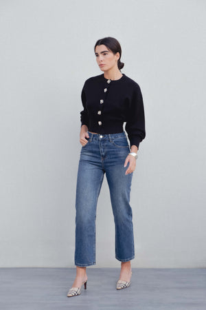 CHAQUETA PUNTO BOTONES