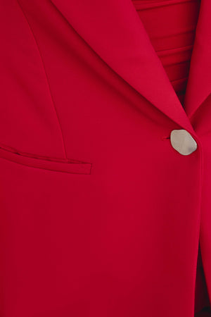 BLAZER À BOUTON ARGENTÉ