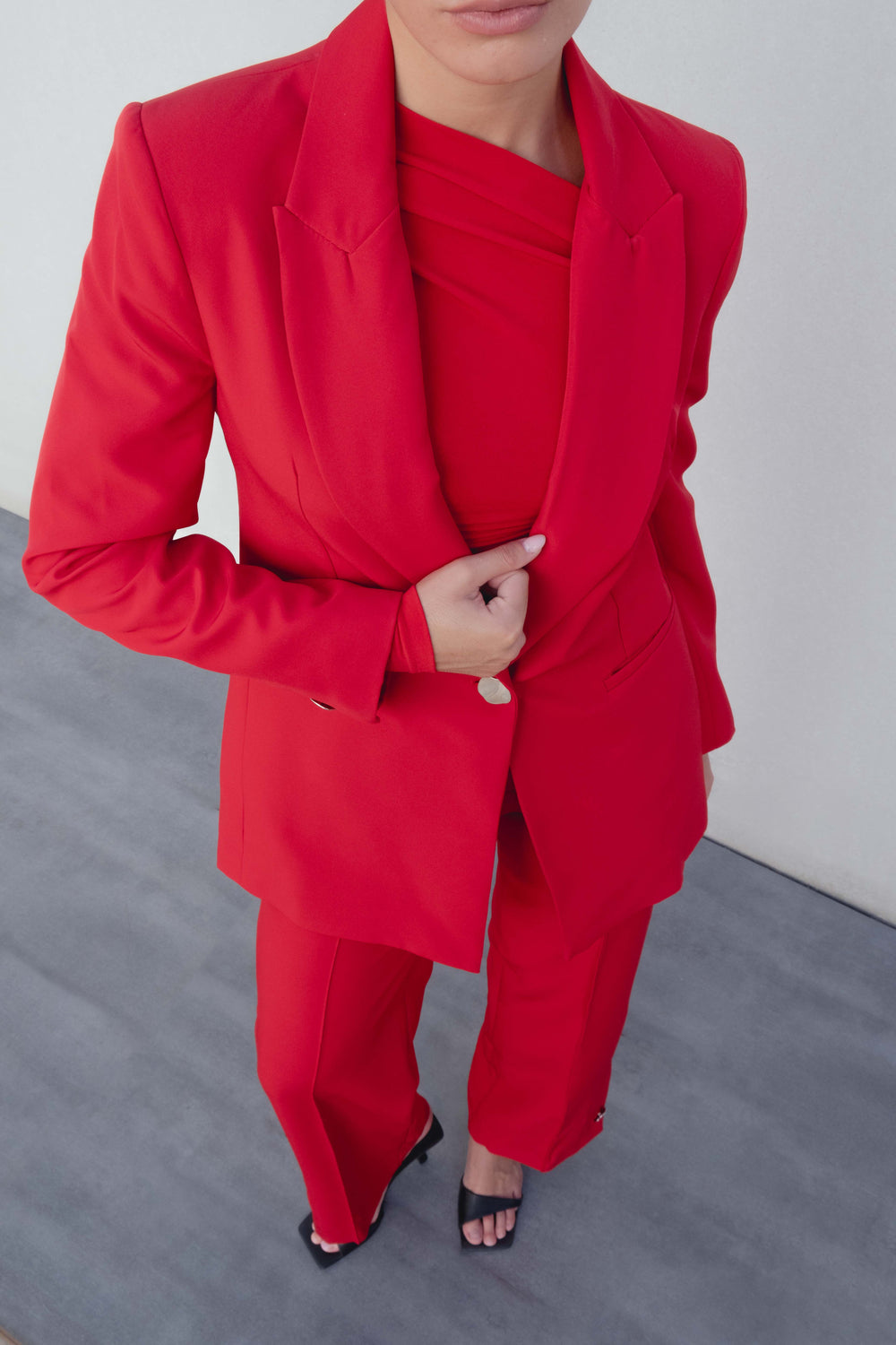 BLAZER À BOUTON ARGENTÉ