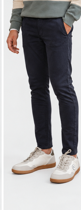 PANTALÓN CHINO SKINNY MARINO