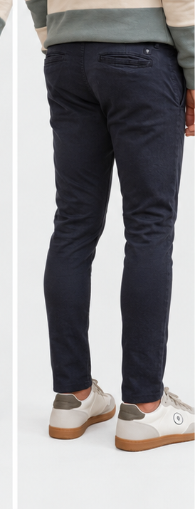 PANTALÓN CHINO SKINNY MARINO