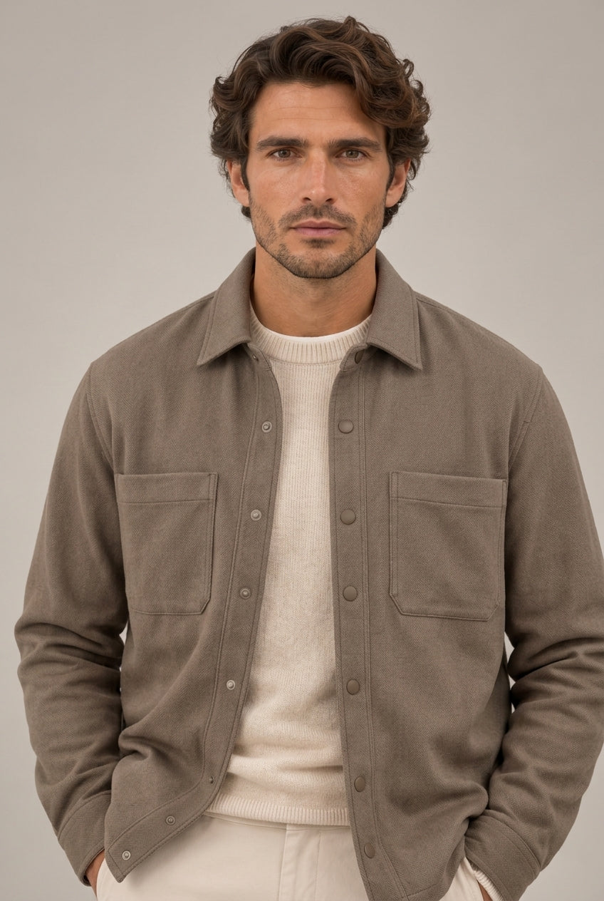 SOBRECAMISA PUNTO BEIGE