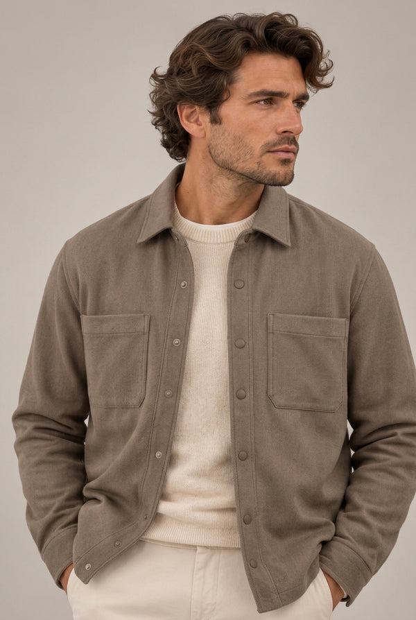 SOBRECAMISA PUNTO BEIGE