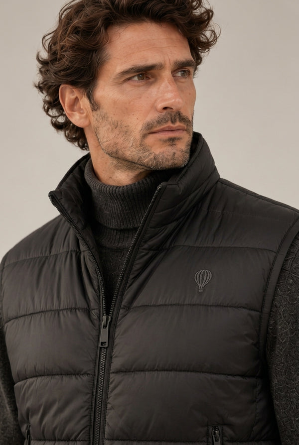 CHALECO ACOLCHADO NEGRO