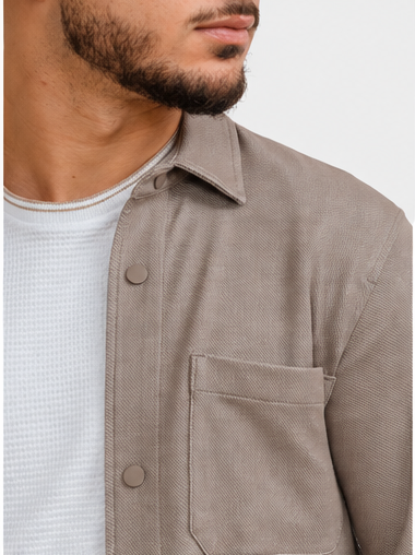 SOBRECAMISA PUNTO BEIGE