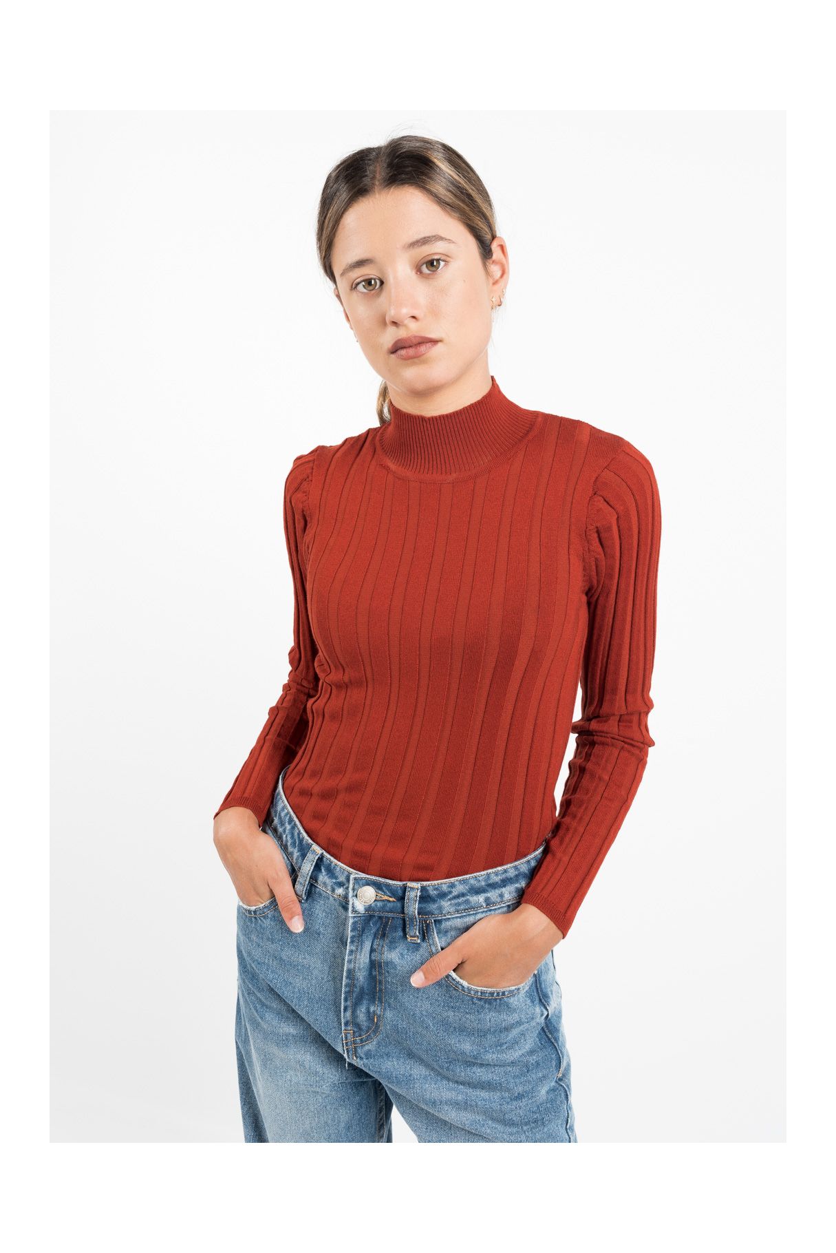 BASIC RIBBED PULLOVER