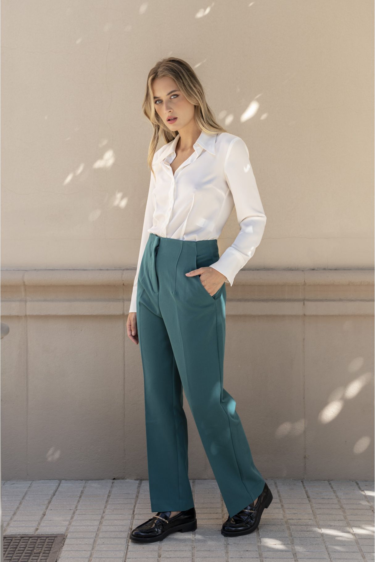 HIGH-WAIST CULOTTE TROUSERS