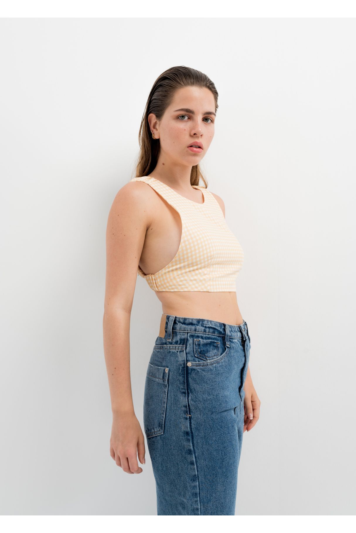 TOP CROPPED CUADRO VICHY