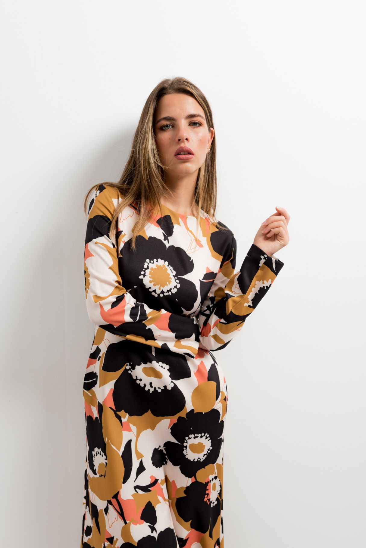 VESTIDO MIDI ESTAMPADO FLORAL