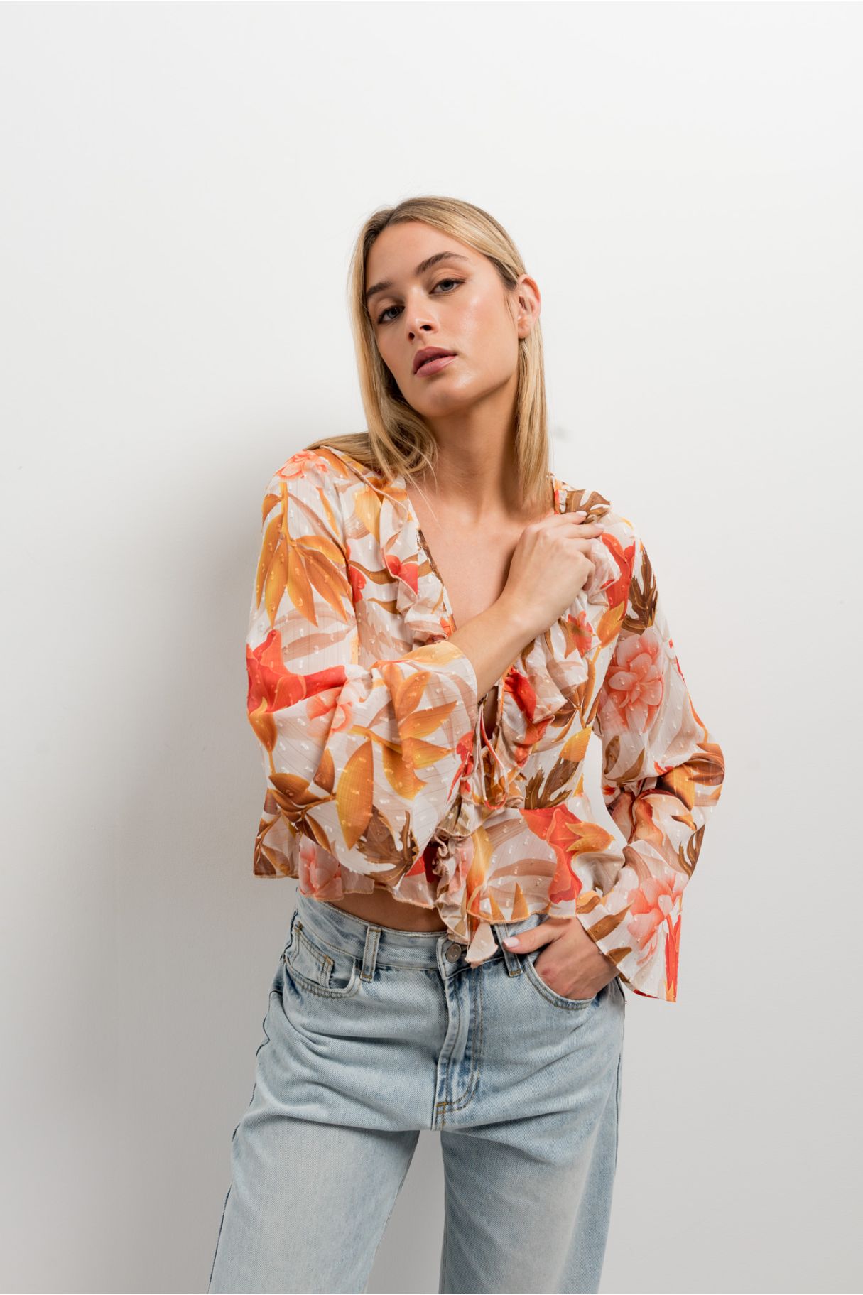 FLORAL PRINT BLOUSE