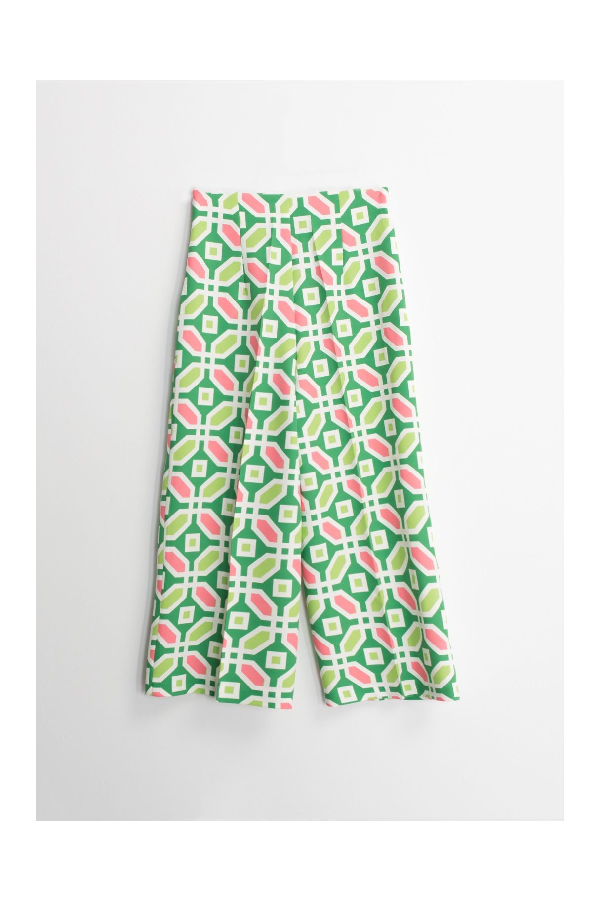 GEOMETRIC PRINT TROUSERS