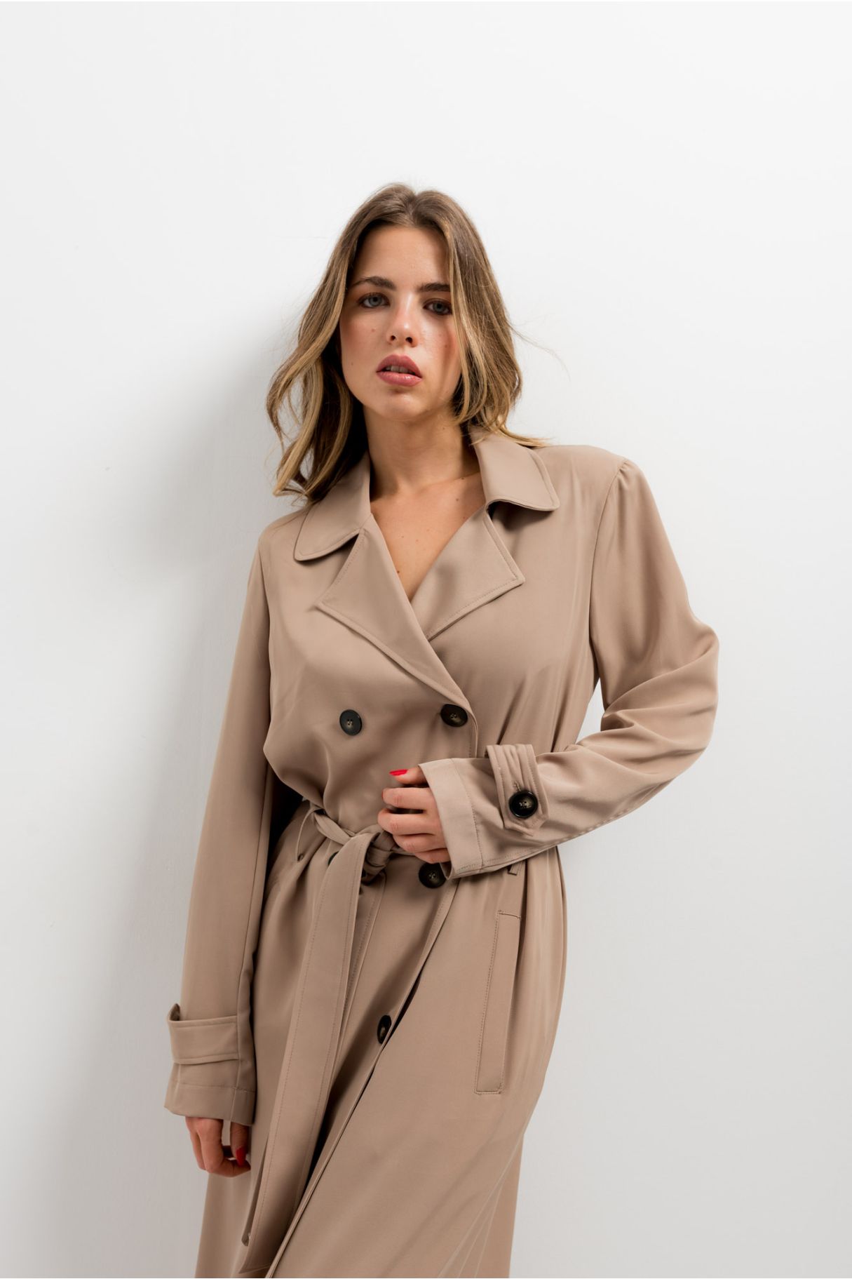 OVERSIZE TRENCH COAT WITH BELT