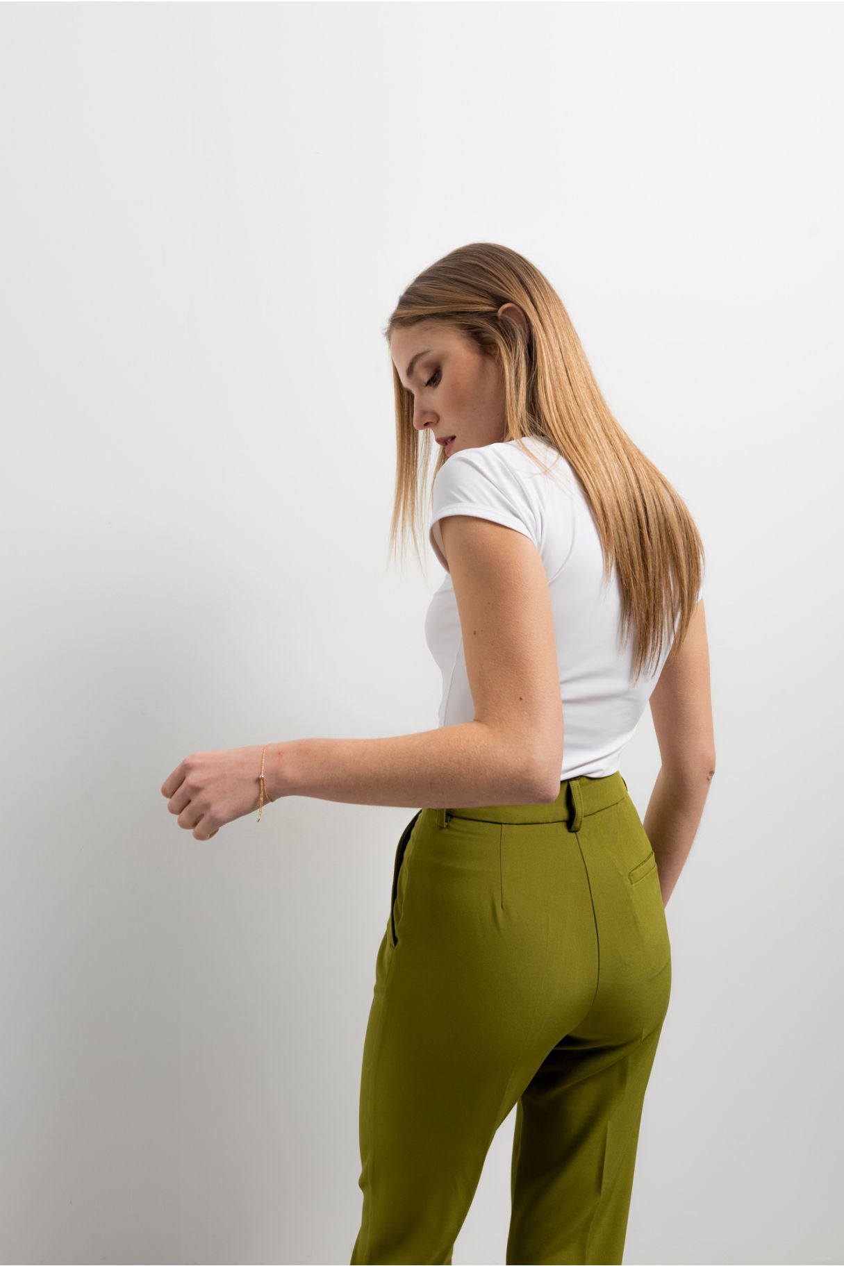 TROUSERS WITH SPLIT HEMS