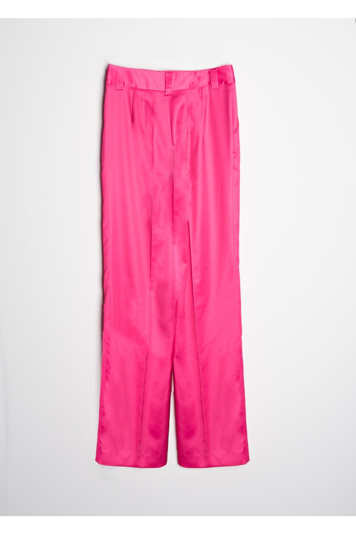 STRAIGHT SATIN TROUSERS