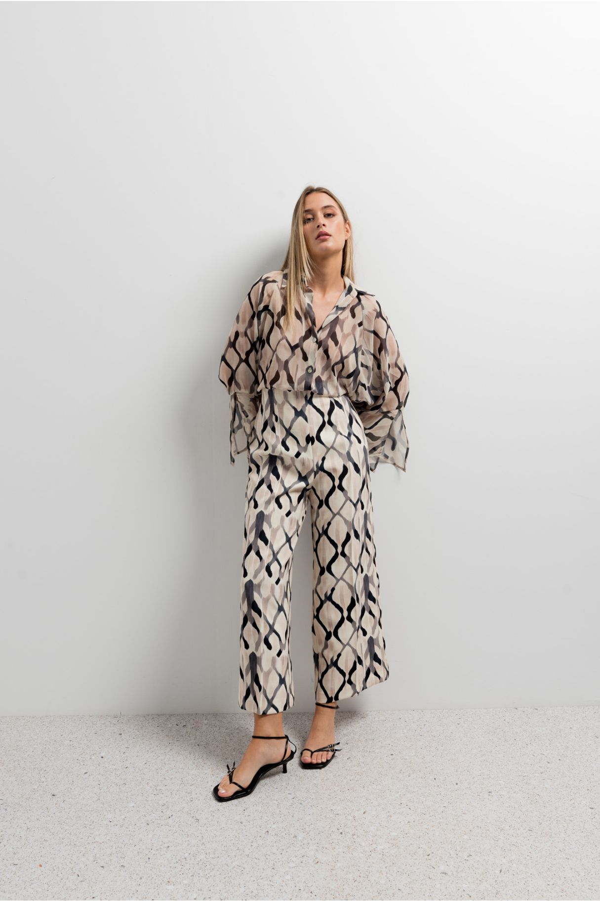 PRINTED CULOTTE TROUSERS