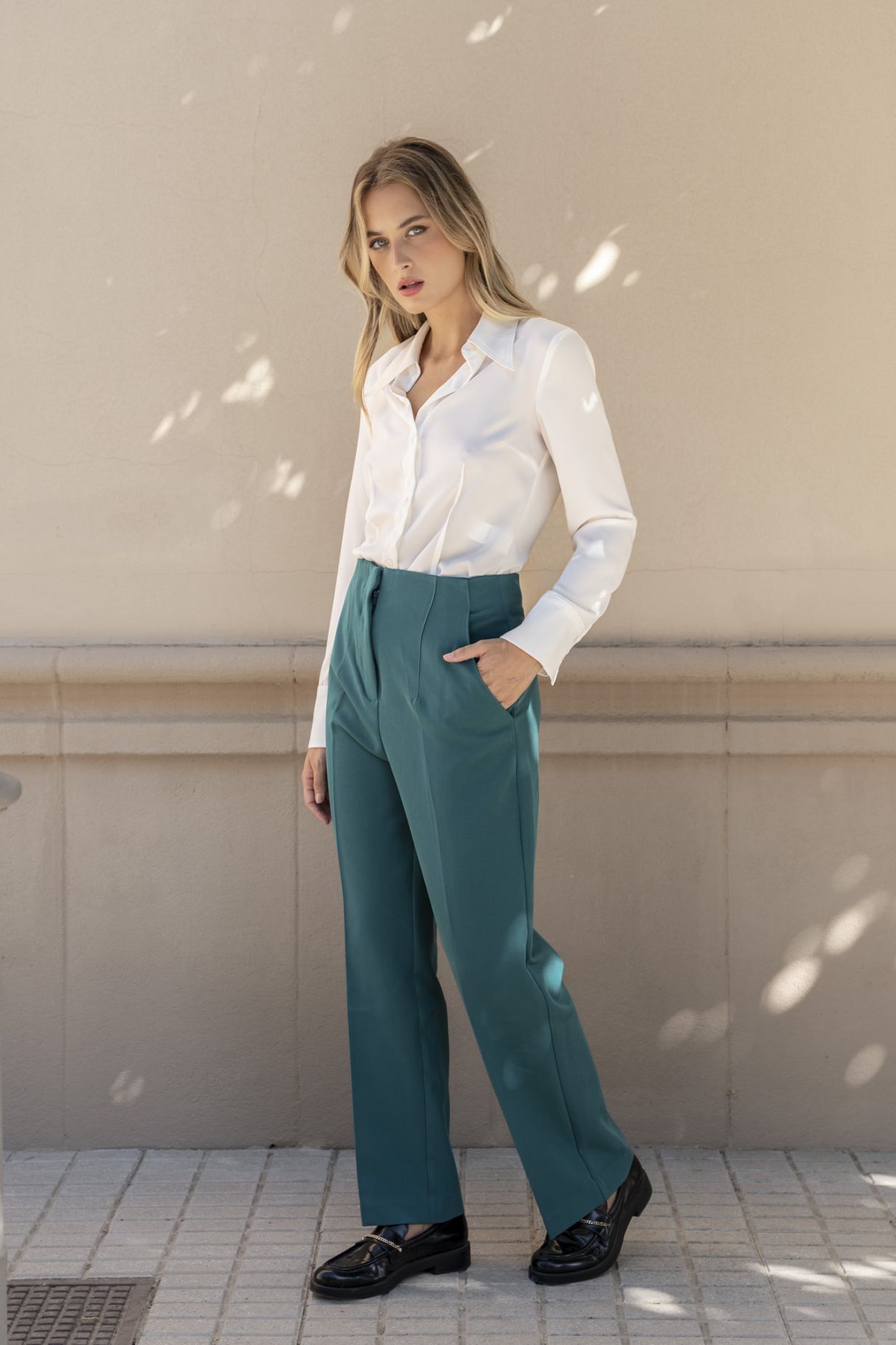 PANTALONE CULOTTE A VITA ALTA