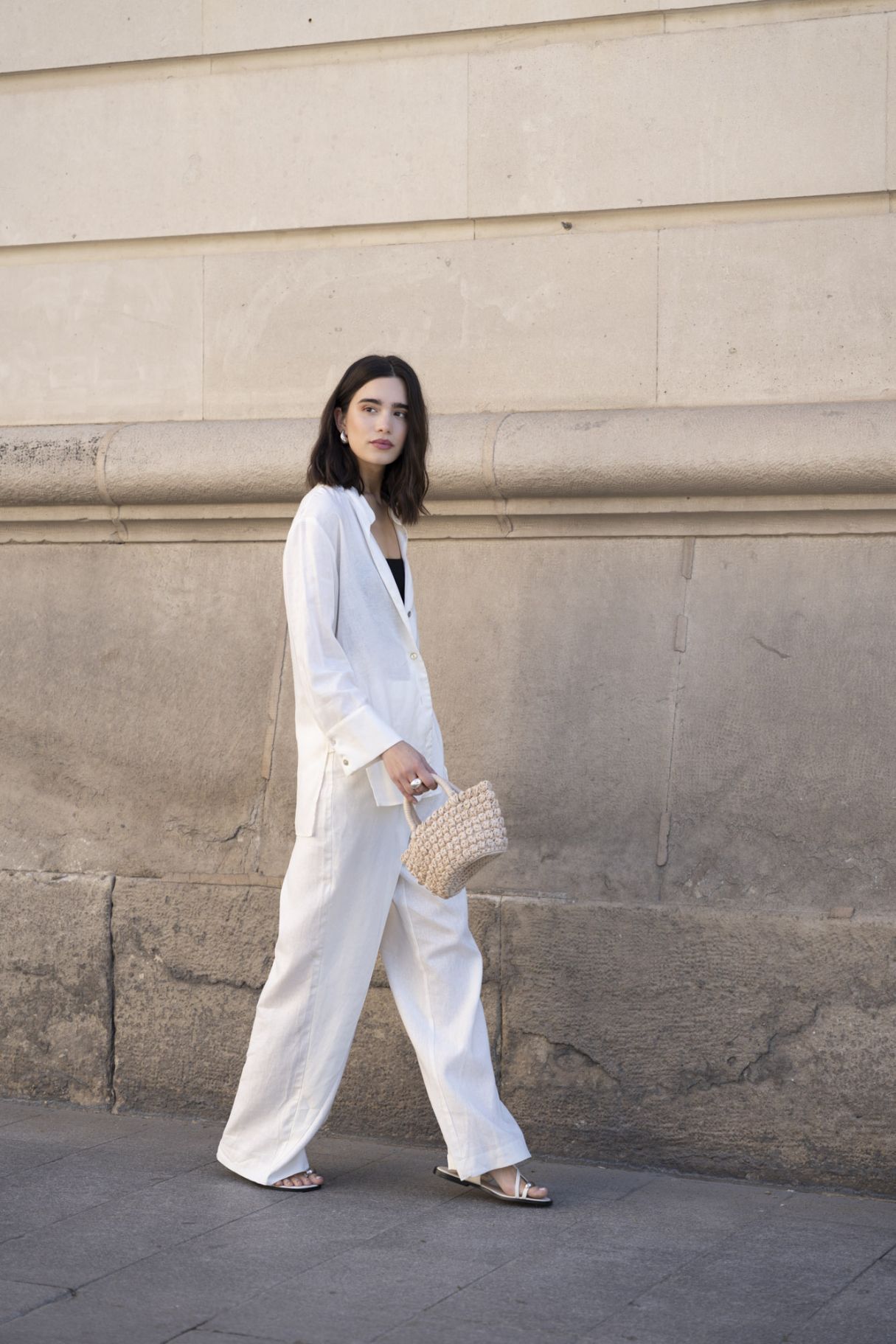 PAREO TROUSERS WITH LINEN