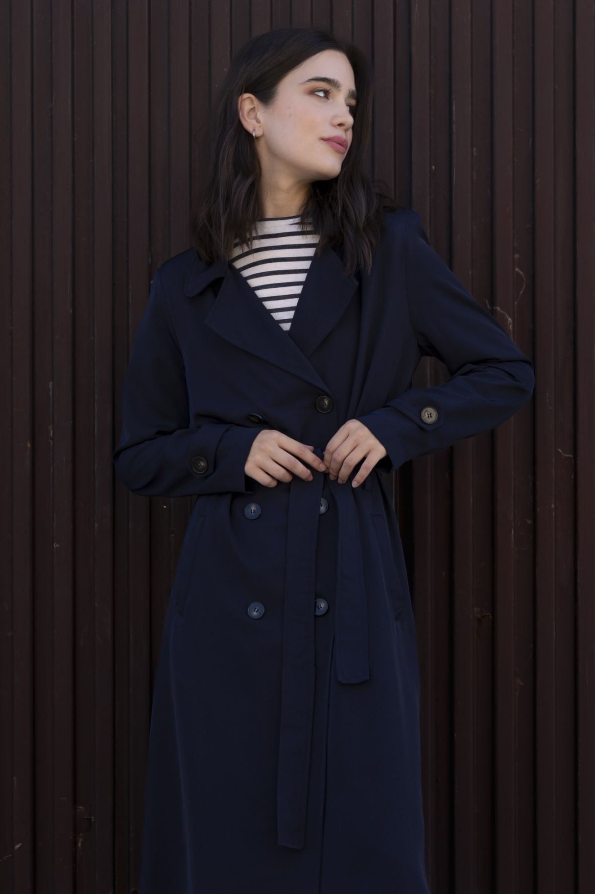 OVERSIZE TRENCH COAT WITH BELT