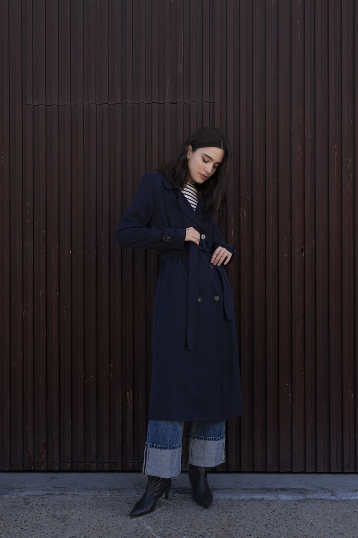 TRENCH OVERSIZE CON CINTURA