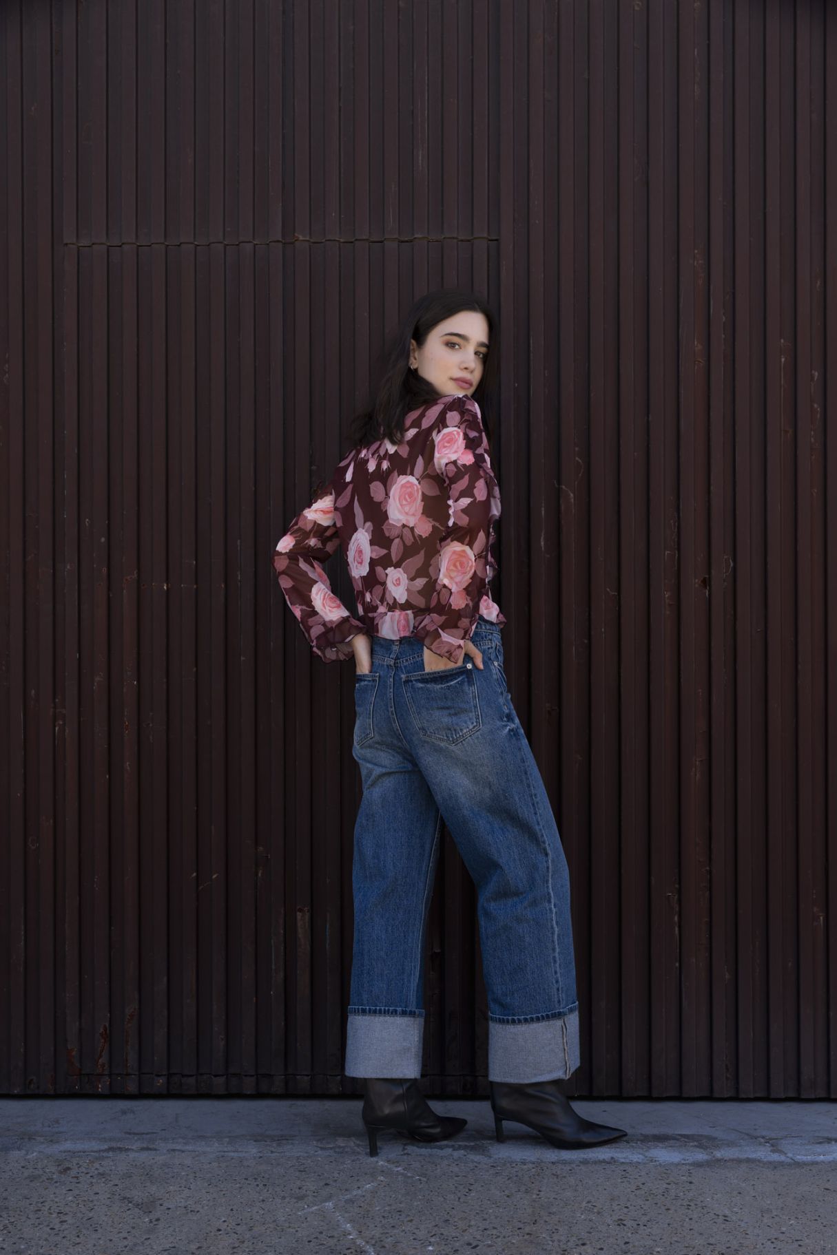 BLOUSE À VOLANTS IMPRIMÉE