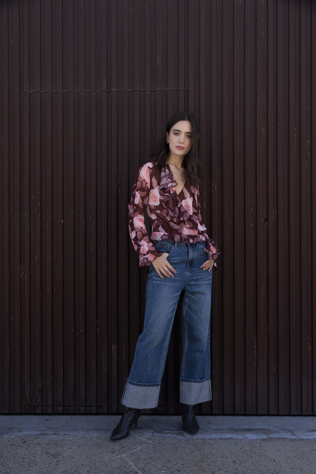 BLOUSE À VOLANTS IMPRIMÉE