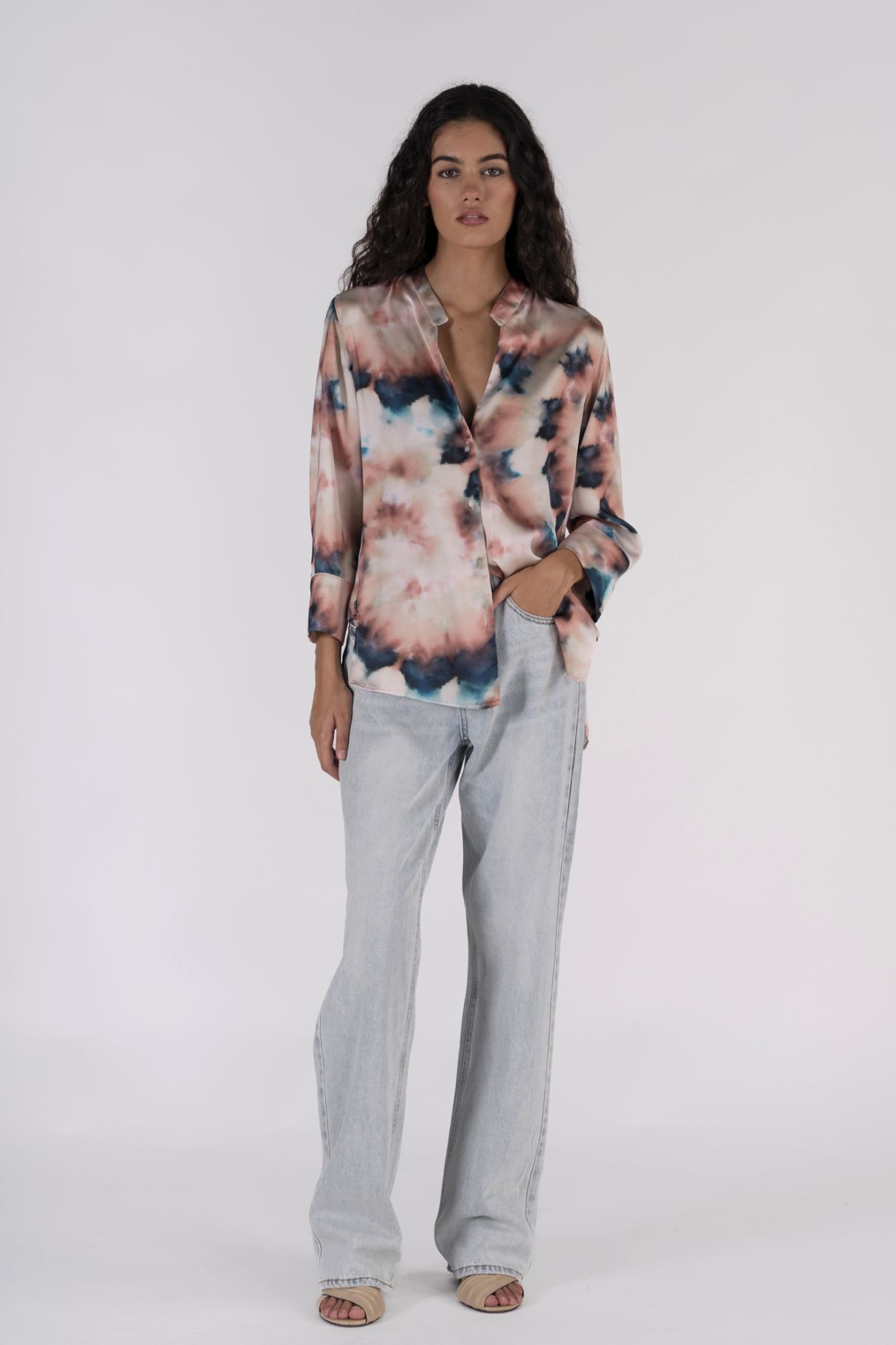 SATIN PRINT SHIRT