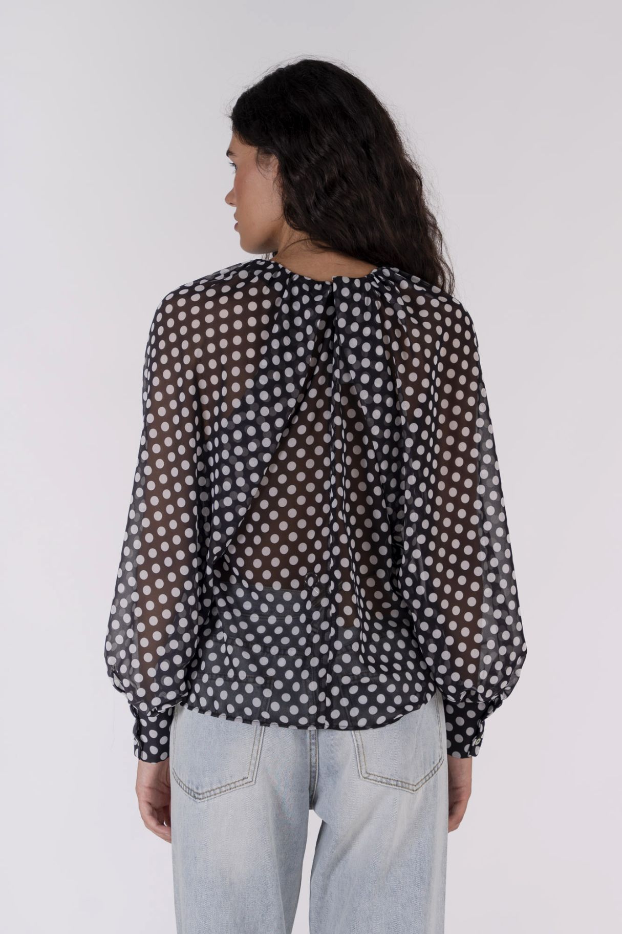 BLOUSE À POIS